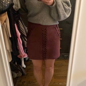 Seek The Label Suede Skirt
